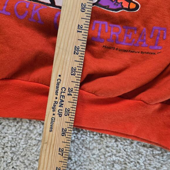 Peanuts Snoopy Vintage VTG Halloween Sweater Orange Vintage VTG XL - Picture 7 of 8